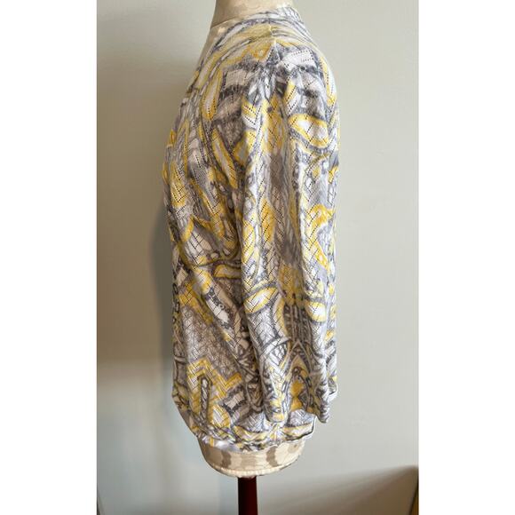 Alfred Dunner Open Front Cardigan Cotton Blend Medium - Picture 4 of 8